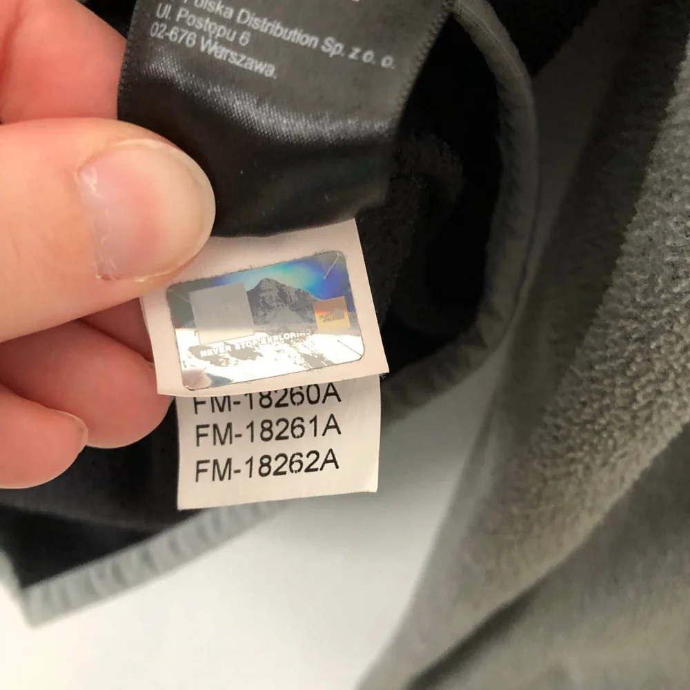 The North Face Black Gray Quarter Zip Pullover XL